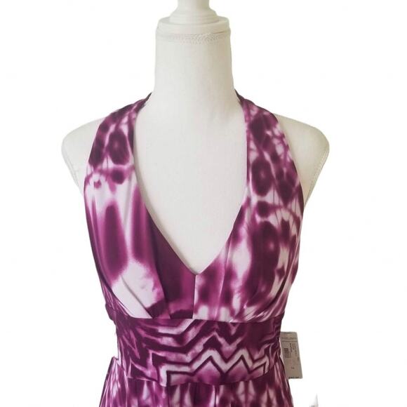 Bisou Bisou - Michele Mombot Purple tie dye maxi dress, Size:10 - Picture 4 of 9